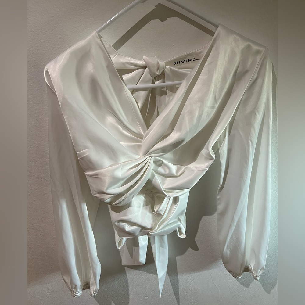 White satin Blouse
